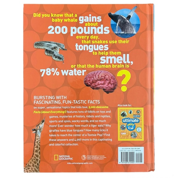 National Geographic Kids 5,000 Awesome Facts (About Everything!)
NEW CONDITION! - Picture 2 of 3